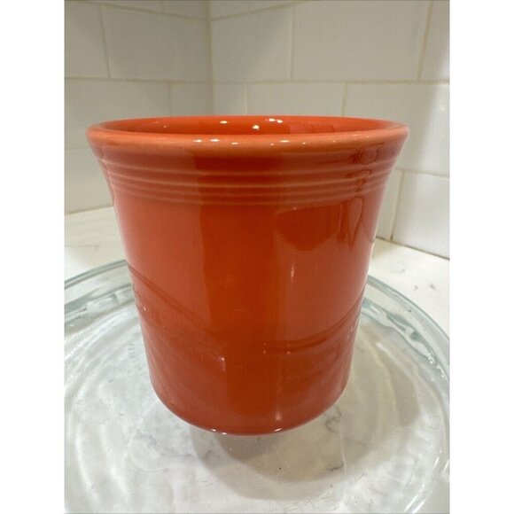 Fiestaware Persimmon Ring Handled Mug Fiesta Tom and Jerry Mug Retired Orange - Picture 7 of 13